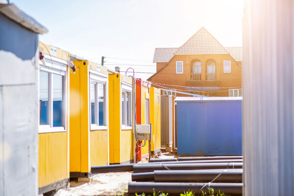 colorful office trailer